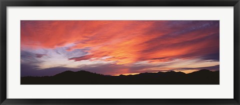 Framed Sunset over Black Hills National Forest Custer Park State Park SD USA Print