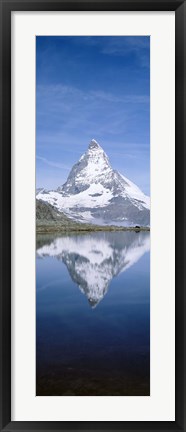 Framed Matterhorn, Zermatt, Switzerland (vertical) Print