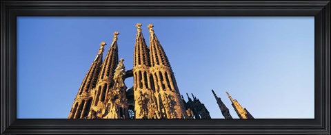 Framed Low angle view of a church, Sagrada Familia, Barcelona, Spain Print