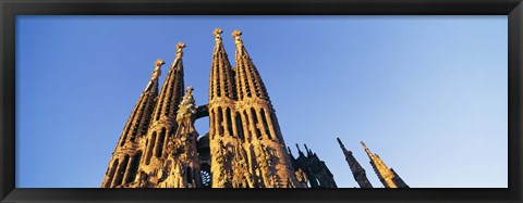 Framed Low angle view of a church, Sagrada Familia, Barcelona, Spain Print