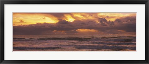 Framed Clouds over the ocean, Pacific Ocean, California, USA Print