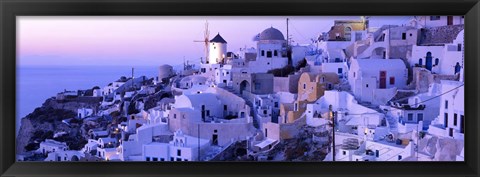 Framed Evening, Ia, Santorini, Greece Print