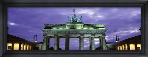 Framed Low Angle View Of The Brandenburg Gate, Berlin, Germany Print
