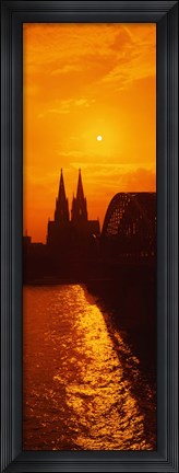 Framed Hohenzollern Bridge, Cologne, Germany Print