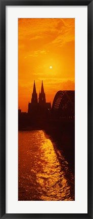 Framed Hohenzollern Bridge, Cologne, Germany Print