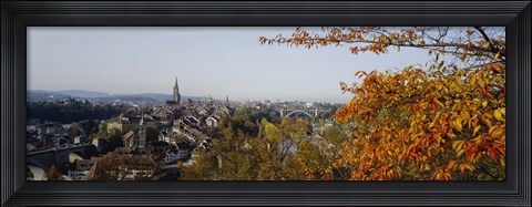 Framed High angle view of buildings, Berne Canton, Switzerland Print
