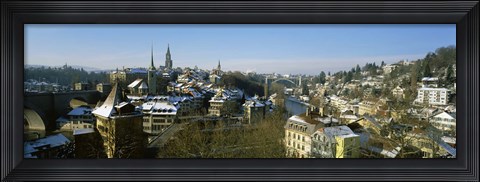 Framed High angle view of a city, Berne, Switzerland Print