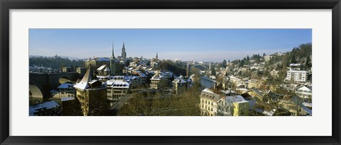 Framed High angle view of a city, Berne, Switzerland Print