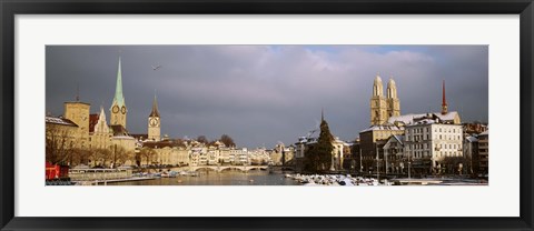 Framed Winter, Zurich, Switzerland Print