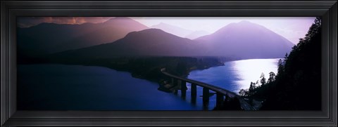 Framed Sylvenstein Lake Bavaria Germany Print