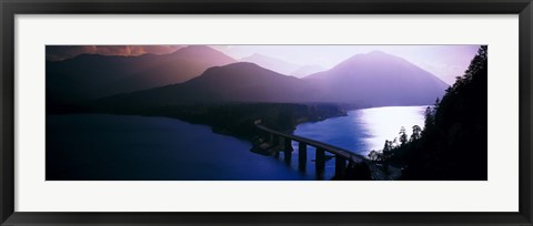 Framed Sylvenstein Lake Bavaria Germany Print