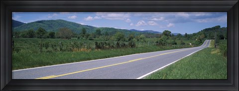 Framed Road passing through a landscape, Virginia State Route 231, Madison County, Virginia, USA Print