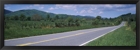 Framed Road passing through a landscape, Virginia State Route 231, Madison County, Virginia, USA Print