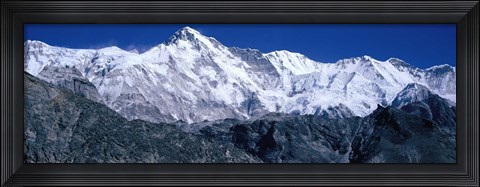 Framed Cho Oyu from Goyko Valley Khumbu Region Nepal Print