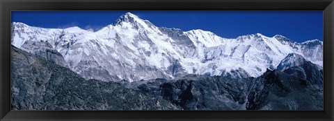 Framed Cho Oyu from Goyko Valley Khumbu Region Nepal Print