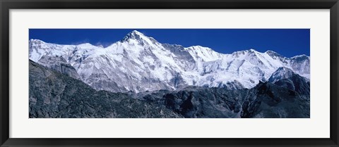 Framed Cho Oyu from Goyko Valley Khumbu Region Nepal Print