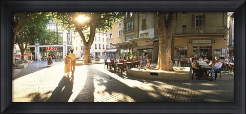 Framed Cafe Provence France Print