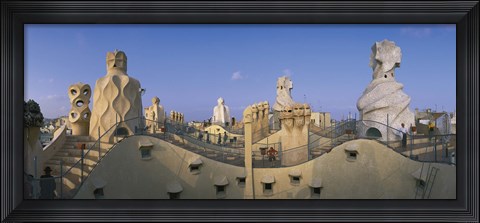 Framed Casa Mila Barcelona Spain Print