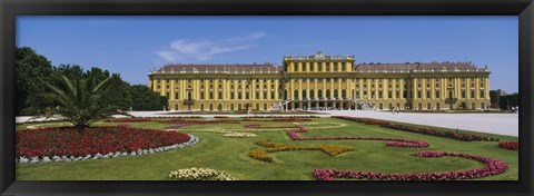 Framed Facade of a building, Schonbrunn Palace, Vienna, Austria Print