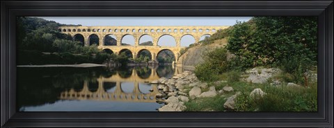 Framed France, Nimes, Pont du Gard Print
