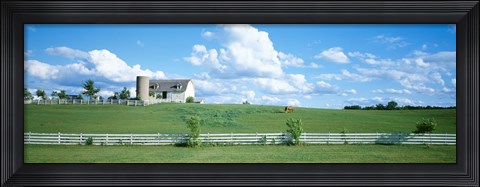 Framed Dairy Farm Janesville, Wisconsin, USA Print