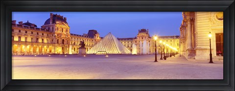 Framed Louvre Museum, Paris, France Print