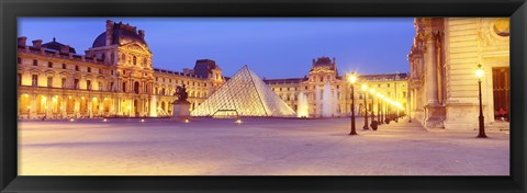 Framed Louvre Museum, Paris, France Print