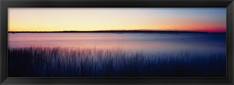 Framed Sunrise Lake Michigan WI USA Print