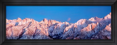 Framed Snow Mt Whitney CA USA Print