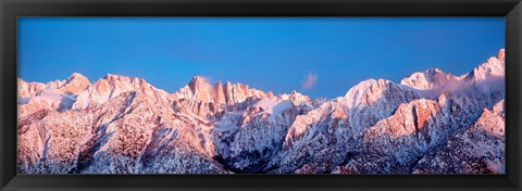 Framed Snow Mt Whitney CA USA Print