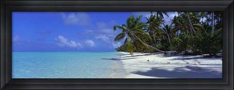 Framed Tetiaroa Atoll, French Polynesia, Tahiti Print
