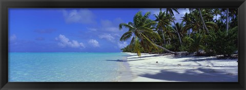 Framed Tetiaroa Atoll, French Polynesia, Tahiti Print