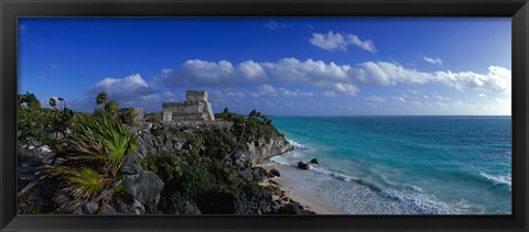 Framed El Castillo Tulum Mexico Print