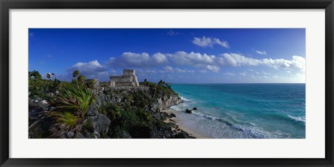 Framed El Castillo Tulum Mexico Print