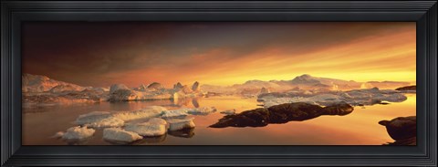 Framed Disko Bay, Greenland Print