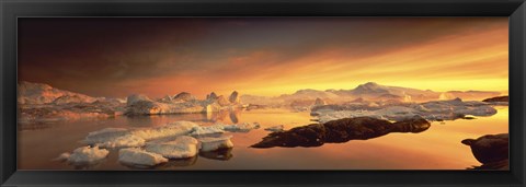 Framed Disko Bay, Greenland Print