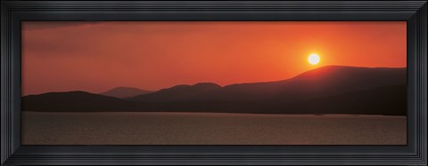 Framed Kenmare River at sunset Ireland Print