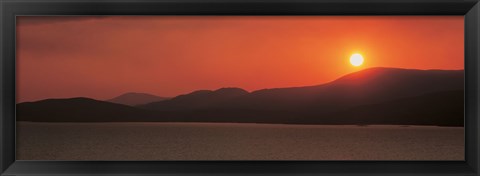 Framed Kenmare River at sunset Ireland Print