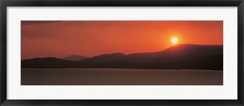 Framed Kenmare River at sunset Ireland Print