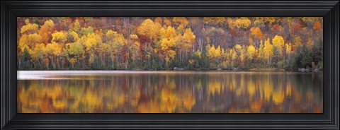 Framed Blue Water at Laurentide, Quebec, Canada Print