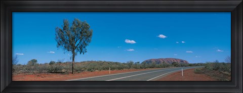 Framed Road Ayers Rock Uluru-Kata Tjuta National Park Australia Print
