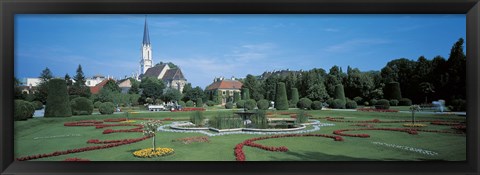 Framed Gardens at Schonbrunn Palace Vienna Austria Print