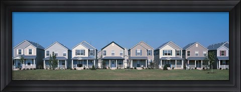 Framed Suburban housing development Joliet IL USA Print