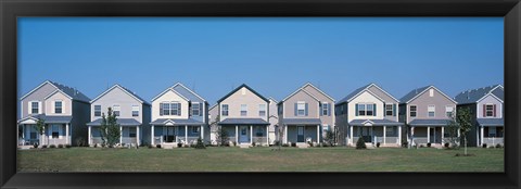 Framed Suburban housing development Joliet IL USA Print