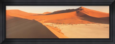 Framed Sand Dunes, Desert Namibia Print