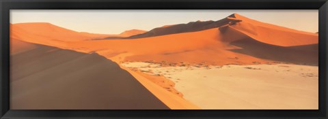 Framed Sand Dunes, Desert Namibia Print