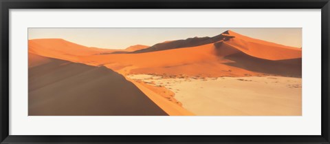 Framed Sand Dunes, Desert Namibia Print