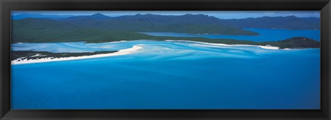 Framed White Heaven Beach Great Barrier Reef Queensland Australia Print