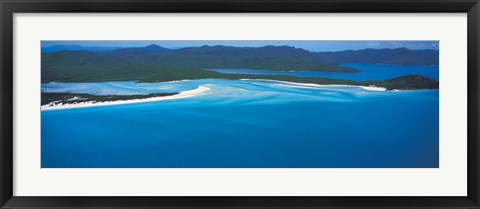 Framed White Heaven Beach Great Barrier Reef Queensland Australia Print