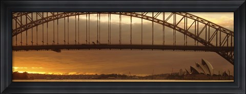 Framed Harbor Bridge Sydney Australia Print